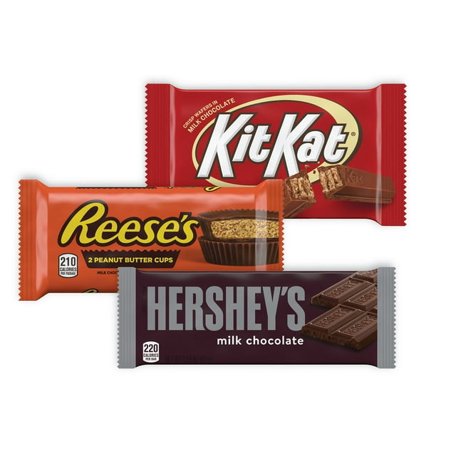 Hershey's, Kit Kat® And Reese's Assorted Milk Chocolate Candy, Variety Box 27.3 oz, 18 Count