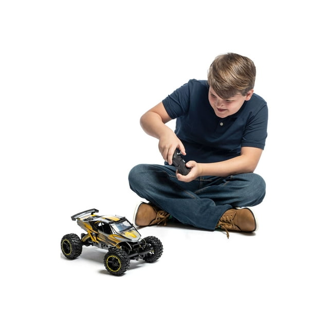 New Bright (1:14) Forza Funco F9 Battery Radio Control 4X4 Buggy, Silver, 61443U