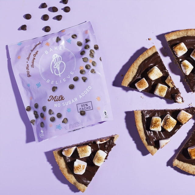 Bake Believe, Keto-Friendly, Milk Chocolate Flavored Baking Chips, 9 oz. Pouch