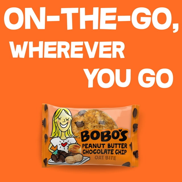Bobo's Oat Bites, Peanut Butter Chocolate Chip, 5 Pack of 1.3 oz bars