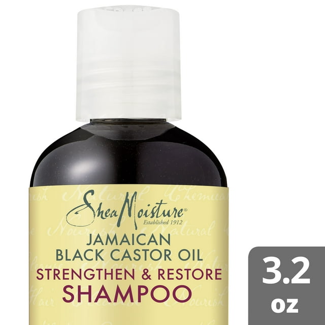 SheaMoisture Jamaican Black Castor Oil Clarifying Nourishing Daily Shampoo, 3.2 fl oz