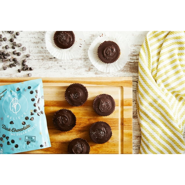 Bake Believe, Keto-Friendly, Dark Chocolate Chips, 9 oz Pouch