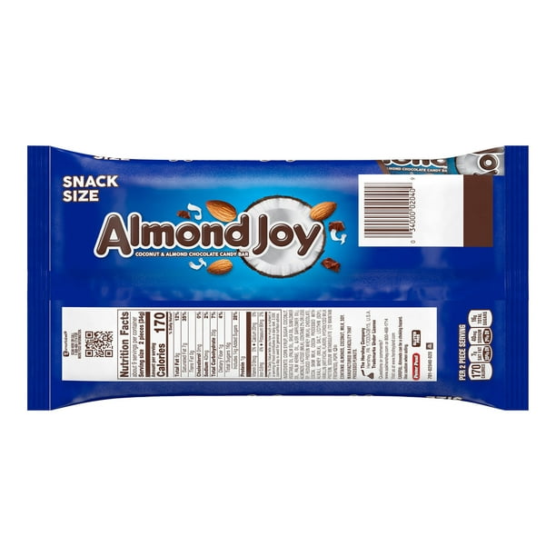 Almond Joy Coconut and Almond Chocolate Candy, Bag 11.3 oz