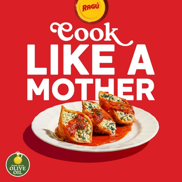 Ragu Chunky Six Cheese Pasta Sauce with Diced Tomatoes, Ricotta, Onions, Aged Asiago, Romano, Basil, Garlic, Parmesan, Fontina, Mozzarella Cheeses, and Italian Herbs and Spices, 24 OZ