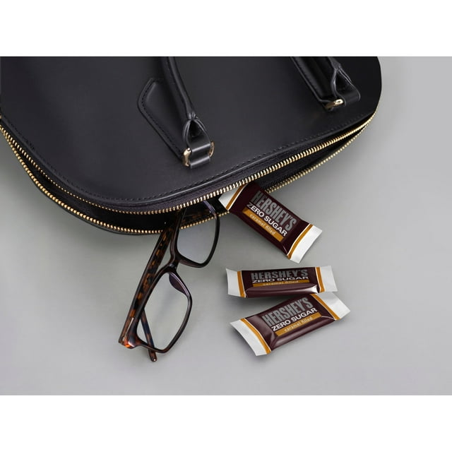 Hershey's Zero Sugar Caramel Filled Chocolate Candy, Bag 3 oz