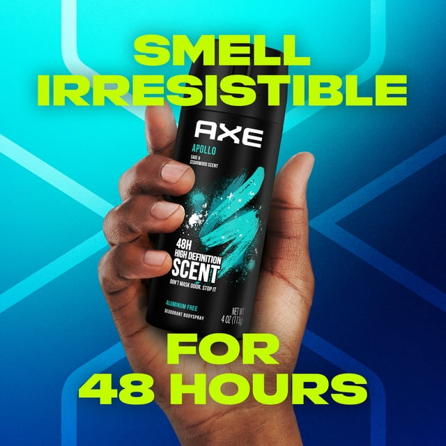 AXE Apollo Holiday Gift Pack for Men Includes Sage And Cedarwood Body Spray, Antiperspirant Deodorant Stick and Body Wash, 3 Count