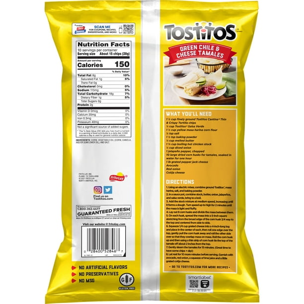 Tostitos Cantina Tortilla Chips Thin and Crisps 10 Oz