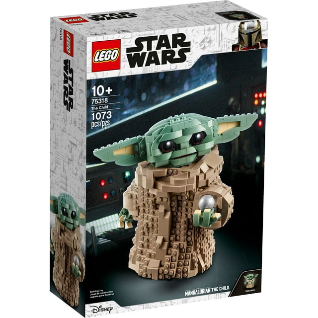 LEGO Star Wars: The Mandalorian The Child 75318 Baby Yoda Figure, Building Toy, Collectible Kids' Room Decoration, with Minifigure, Gift Idea