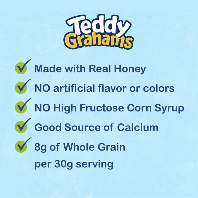 Teddy Grahams Honey Graham Snacks, 10 oz