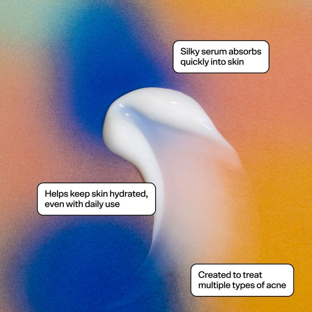 Bubble Skincare Super Clear Acne Treating Serum, All Skin Types, Acne Prone Skin, 1 fl oz / 30ml