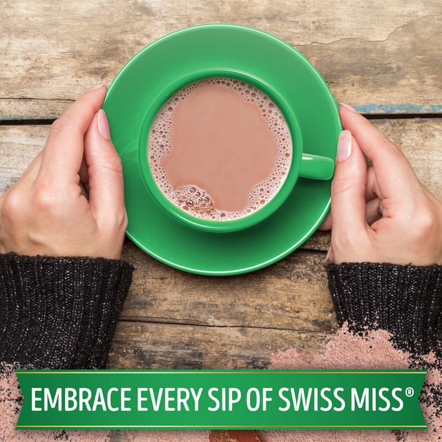 Swiss Miss No Sugar Added Milk Chocolate Flavored Hot Cocoa Mix, 8 Packets
