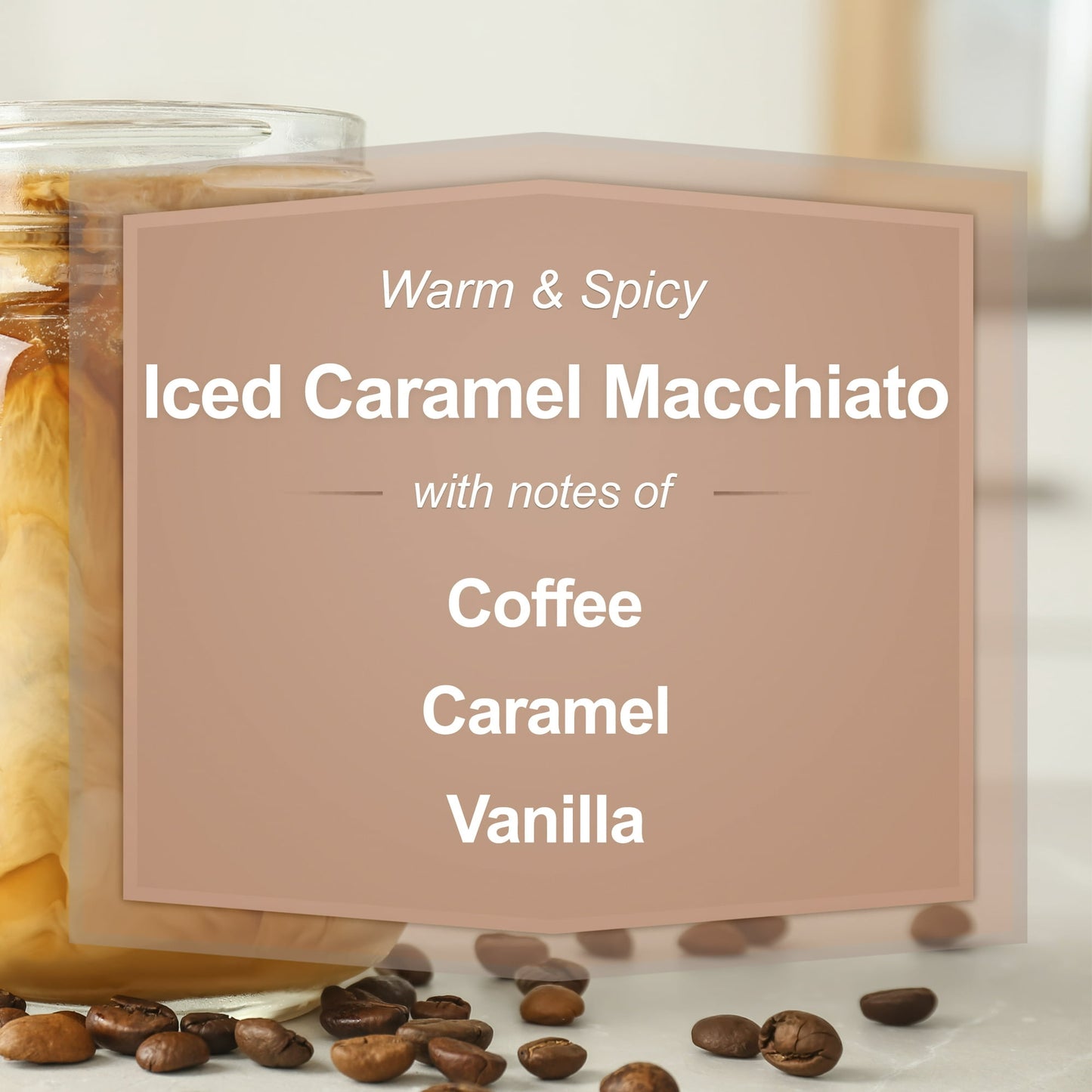 Mainstays Iced Caramel Macchiato Scented Single-Wick Twist Jar Candle, 7 oz