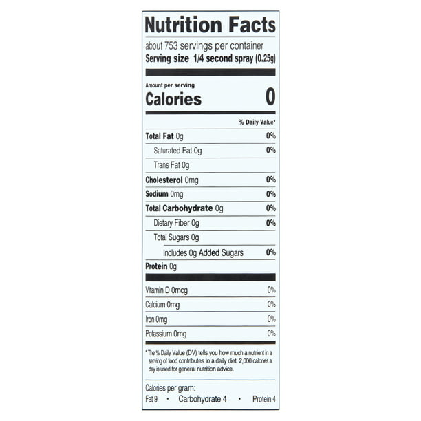 Great Value Original Cooking Spray, 8 oz