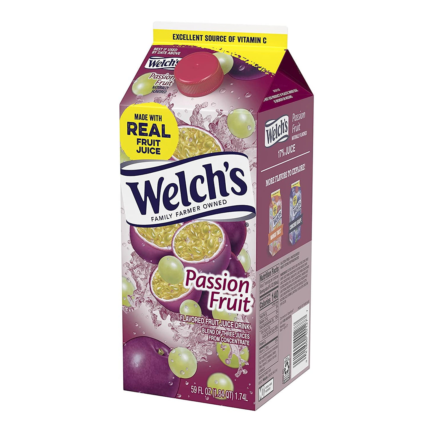 Welch's Passion Fruit Fruit Juice Drink, 59 fl oz carton