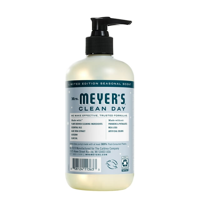 Mrs. Meyer's Clean Day Liquid Hand Soap, Limited Edition Snowdrop Scent, 12.5 oz
