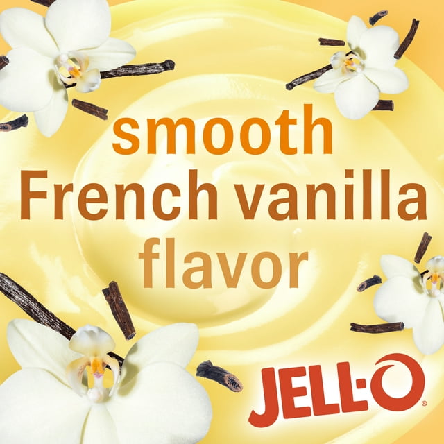 Jell-O French Vanilla Artificially Flavored Instant Pudding  and Pie Filling Mix, 3.4 oz Box
