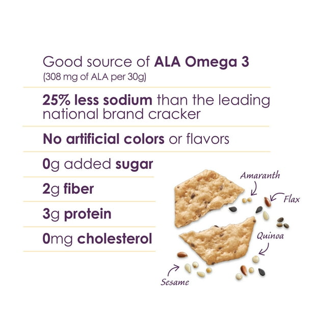 Crunchmaster Original Multi-Seed Crisps Crackers, 4.5 oz.