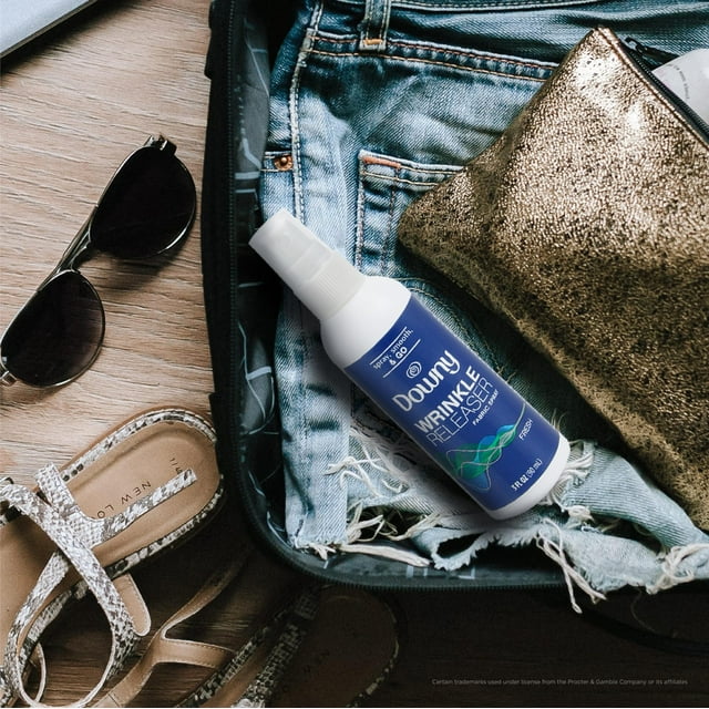 Downy Wrinkle Releaser and Refresher Fabric Spray, Starch Alternative, Fresh Scent, 3 fl oz