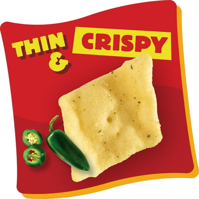 Cheez-It Snap'd Jalapeno Jack Cheese Cracker Chips, 7.5 oz