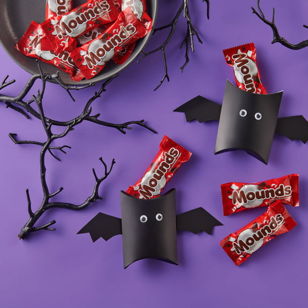 Mounds Dark Chocolate and Coconut Snack Size, Halloween Candy Bars Bag, 11.3 oz
