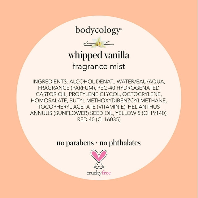 Bodycology Fragrance Body Mist, Whipped Vanilla, 8 fl oz