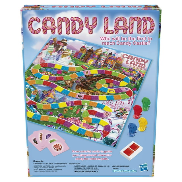 Candy Land Preschool Board Game, No Reading Required For Young Children