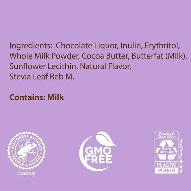 Bake Believe, Keto-Friendly, Milk Chocolate Flavored Baking Chips, 9 oz. Pouch