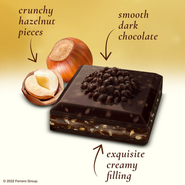 Ferrero Rocher Premium Chocolate Bar, Dark Chocolate Hazelnut, 3.1 oz