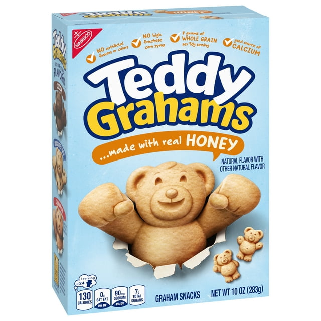 Teddy Grahams Honey Graham Snacks, 10 oz