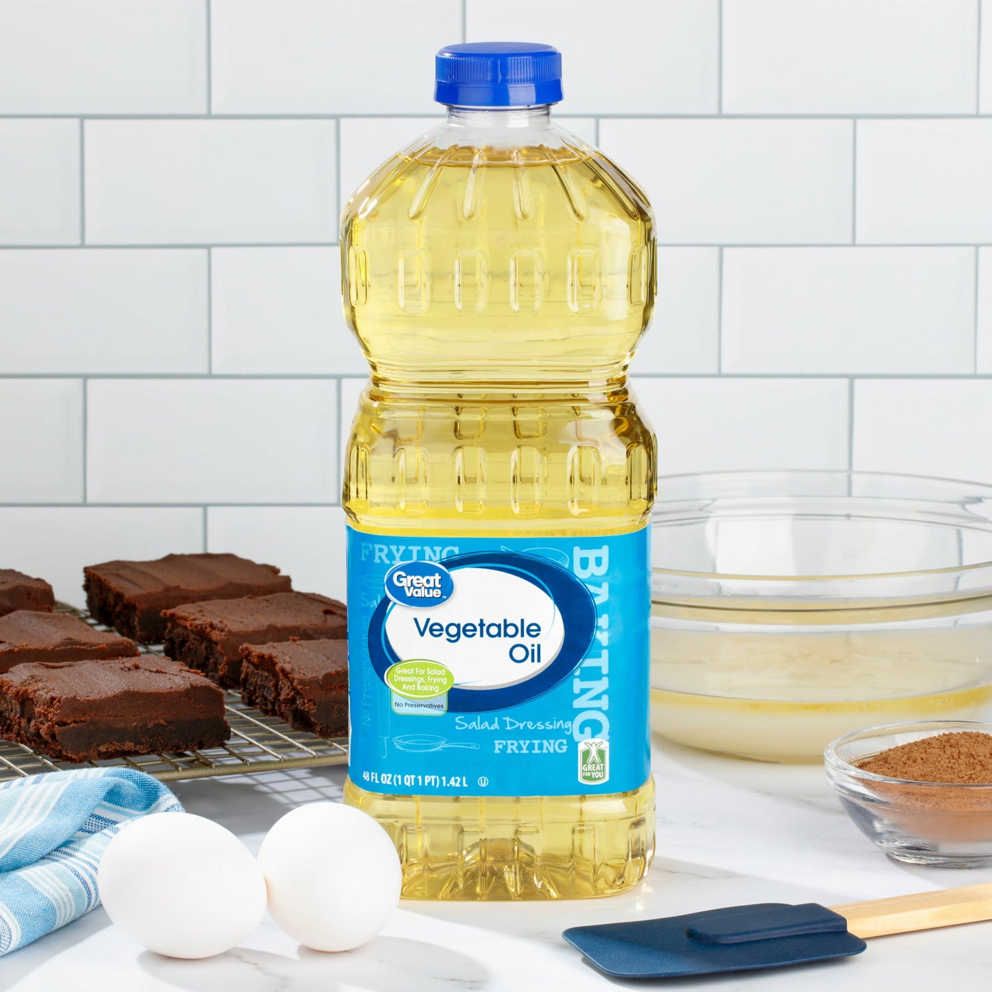 Great Value Vegetable Oil, 48 fl oz