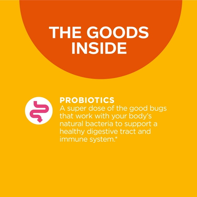 OLLY Probiotic Gummy, Immune and Digestive Health, Probiotic Supplement, Mango, 50 Ct