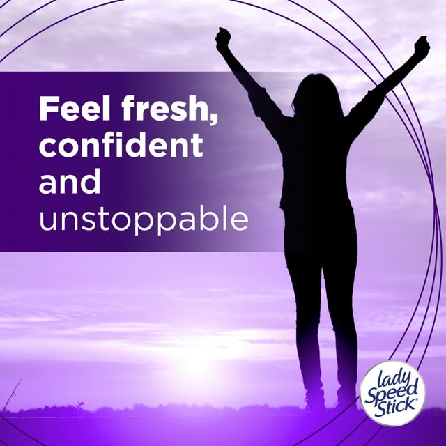 Lady Speed Stick Invisible Dry Antiperspirant Female Deodorant, Powder Fresh, 1.4 oz