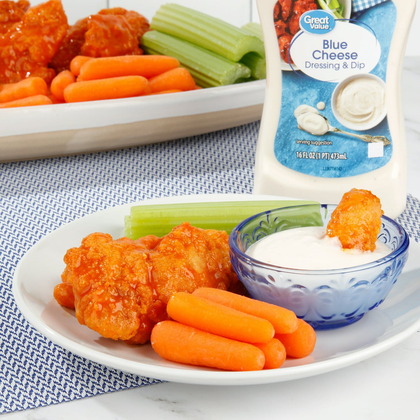 Great Value Blue Cheese Salad Dressing & Dip, 16 fl oz