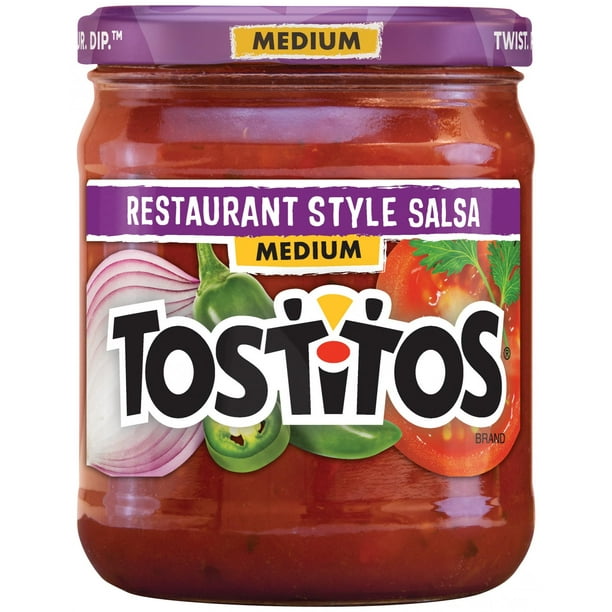 Tostitos Salsa, Medium Restaurant Style Salsa, 15.5 oz Jar
