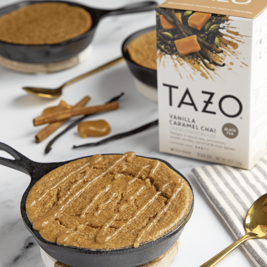 TAZO Black Tea, Vanilla Caramel Chai, Caffeinated, Tea Bags 20 Ct