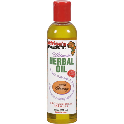 Africa's Best Ultimate Herbal Oil For Hair, Body, and Nails, 8 Oz