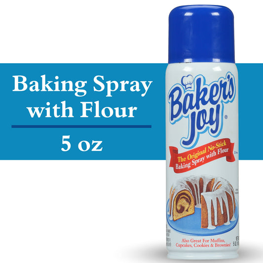 Baker's Joy No-Stick Baking Spray with Flour, 5 Oz