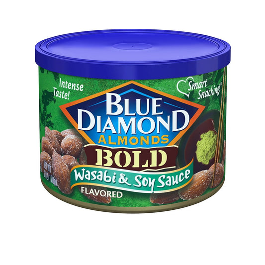 Blue Diamond Bold Wasabi  and Soy Sauce Almonds, 6 oz