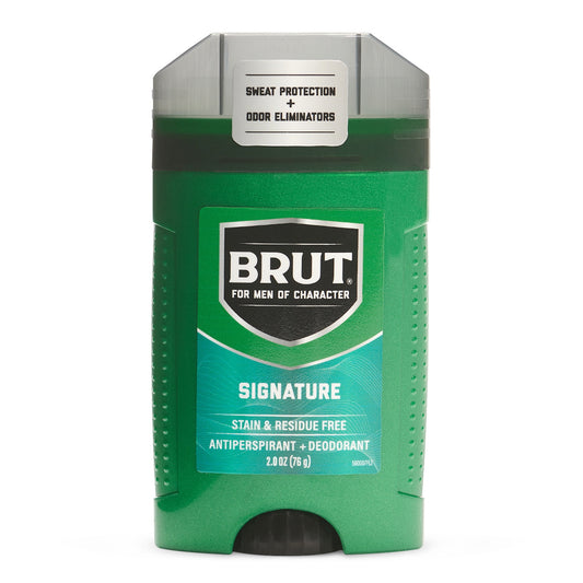 Brut Classic Antiperspirant  Deodorant Oval-Solid Stick 2 oz