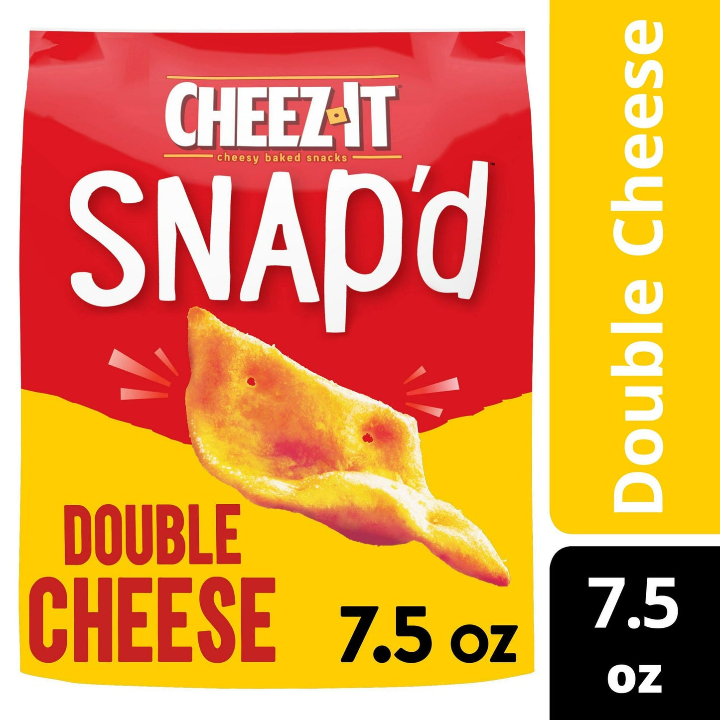 Cheez-It Snap'd Double Cheese Cheese Cracker Chips, 7.5 oz
