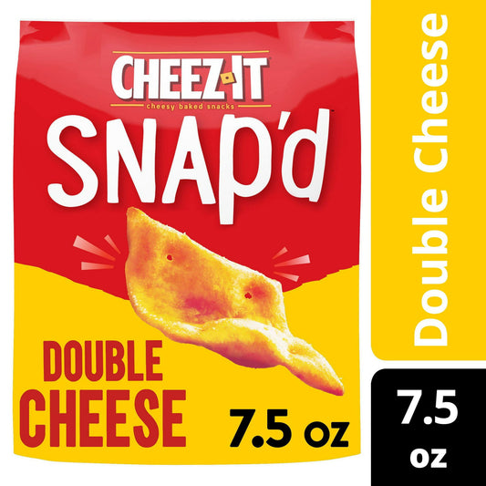 Cheez-It Snap'd Double Cheese Cheese Cracker Chips, 7.5 oz