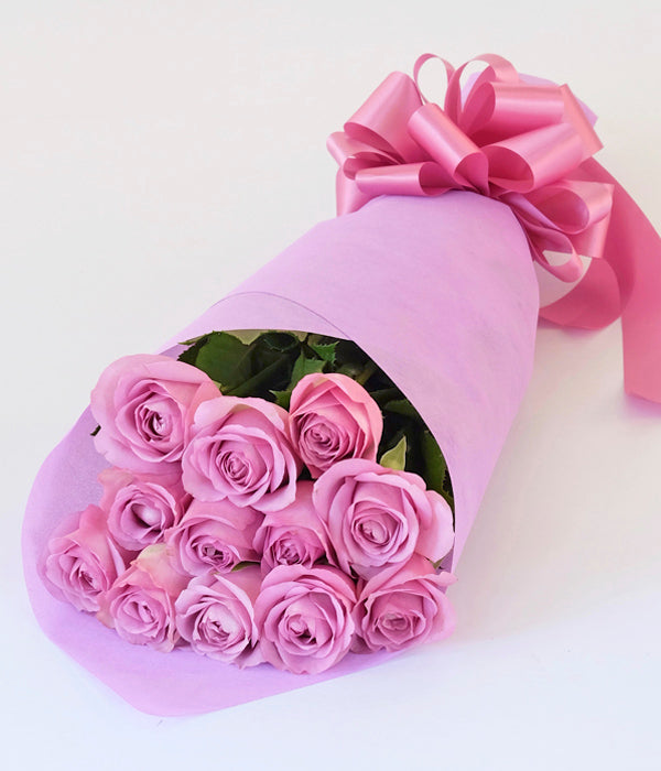 Cool Water - One Dozen Long Stem Lavender Roses