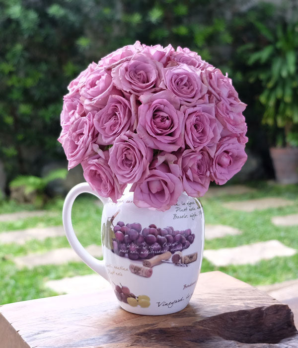 Cool Water Premium - Two Dozen Long Stem Lavender Roses