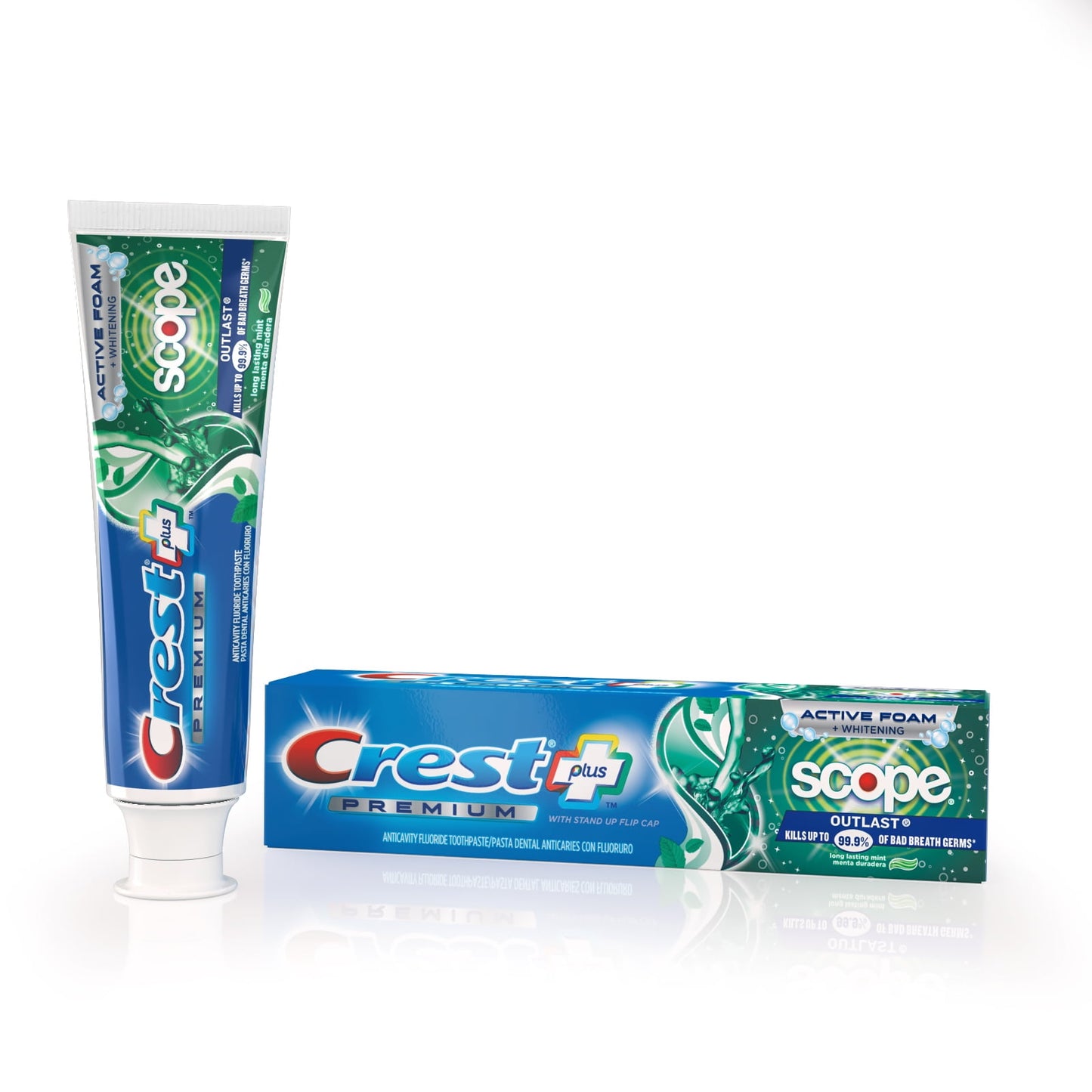 Crest Premium Plus Scope Outlast Toothpaste, Long Lasting Mint Flavor 5.2 oz