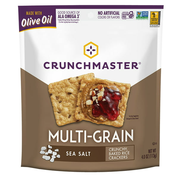 Crunchmaster Multi-Grain Crackers - Sea Salt - 4 oz