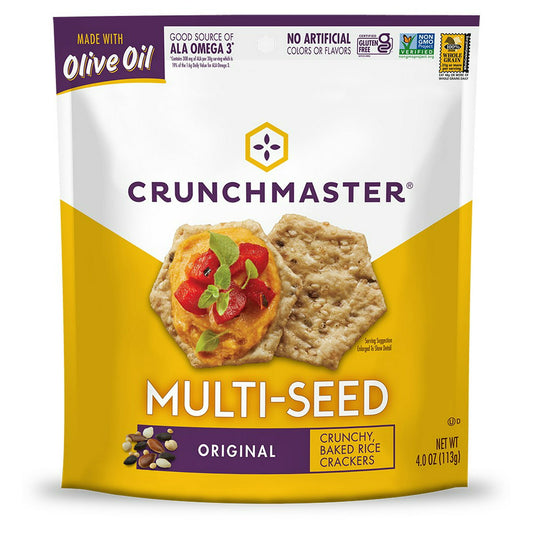 Crunchmaster Multi-Seed Crackers - Original - 4 oz, Gluten Free