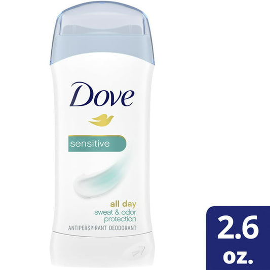 Dove Sensitive All Day Sweat and Odor Protection Antiperspirant Deodorant 2.6 oz