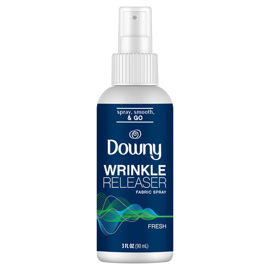 Downy Wrinkle Releaser and Refresher Fabric Spray, Starch Alternative, Fresh Scent, 3 fl oz