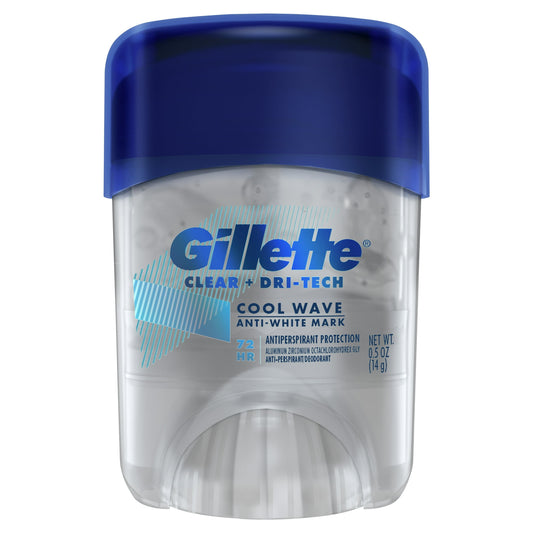Gillette Antiperspirant Deodorant for Men, Clear Gel, Cool Wave, 0.5
