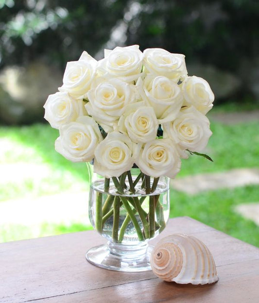 Gloria - One Dozen Long Stem White Rose